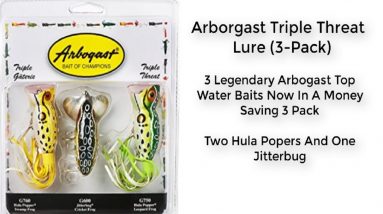 Christmas Gifts for Fishermen - Arbogast Triple Threat Lure (3-Pack)