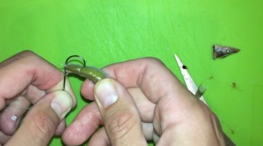 How to put a sandeel on a pennel rig