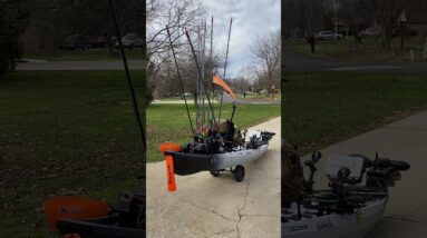 2020 NuCanoe Pursuit setup for 2021 Kayak Tournament season.